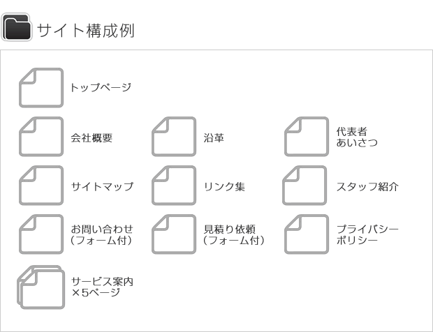 サイトマップ例