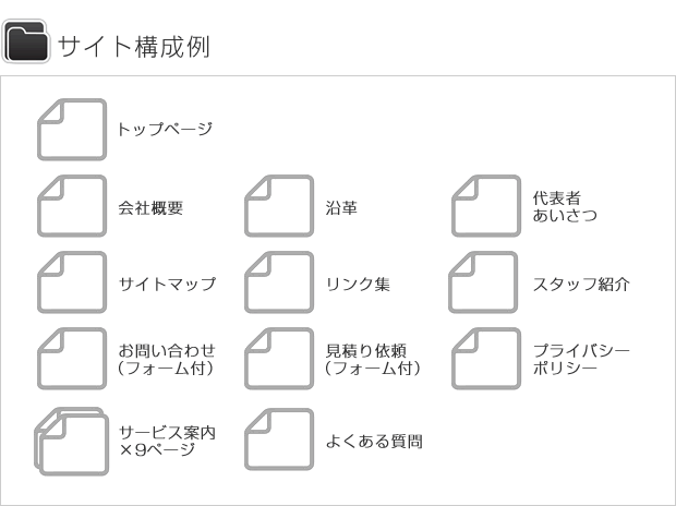 サイトマップ例